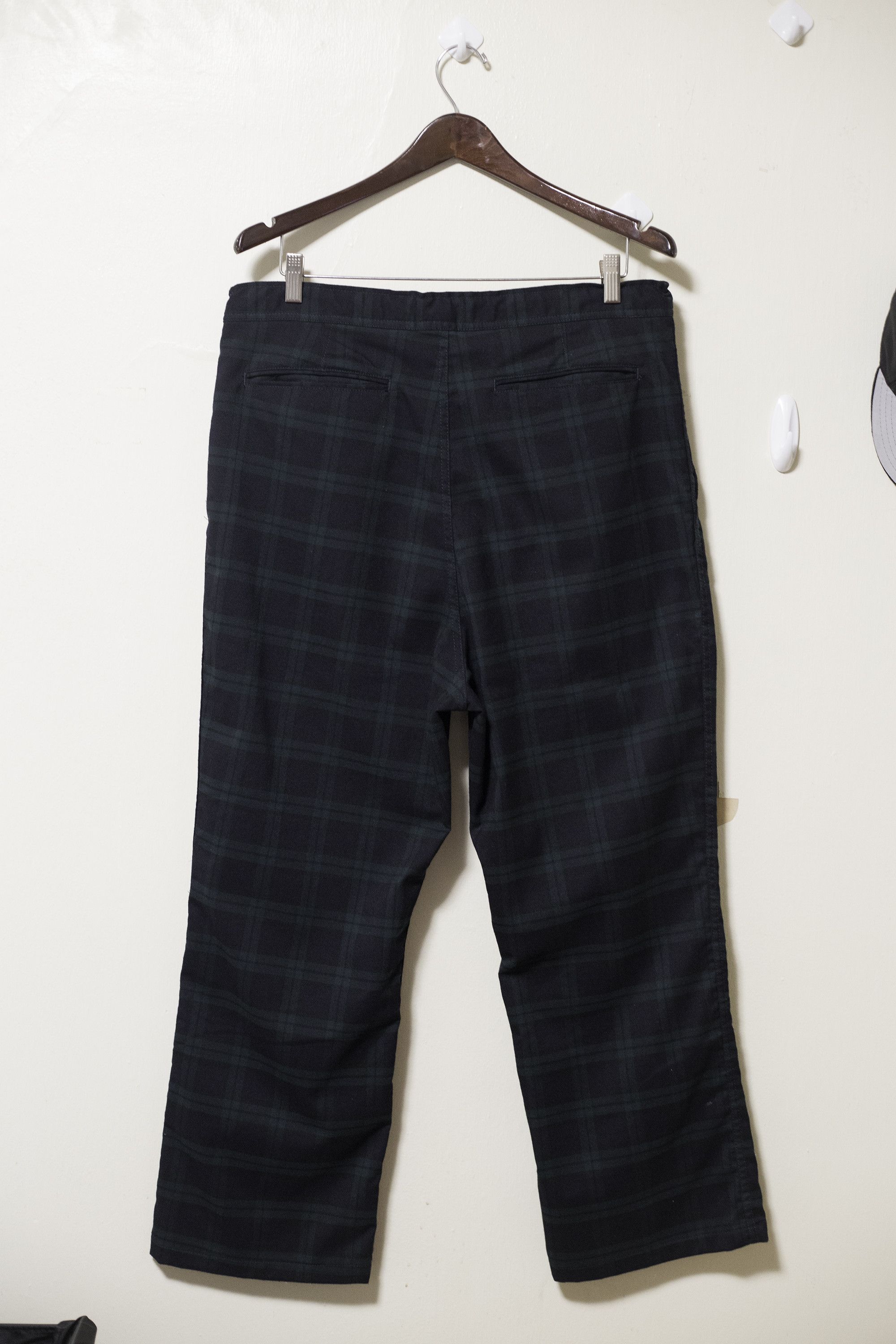 Needles Adjustable Plaid Pant Green Blue Size US 32 / EU 48 - 2 Thumbnail