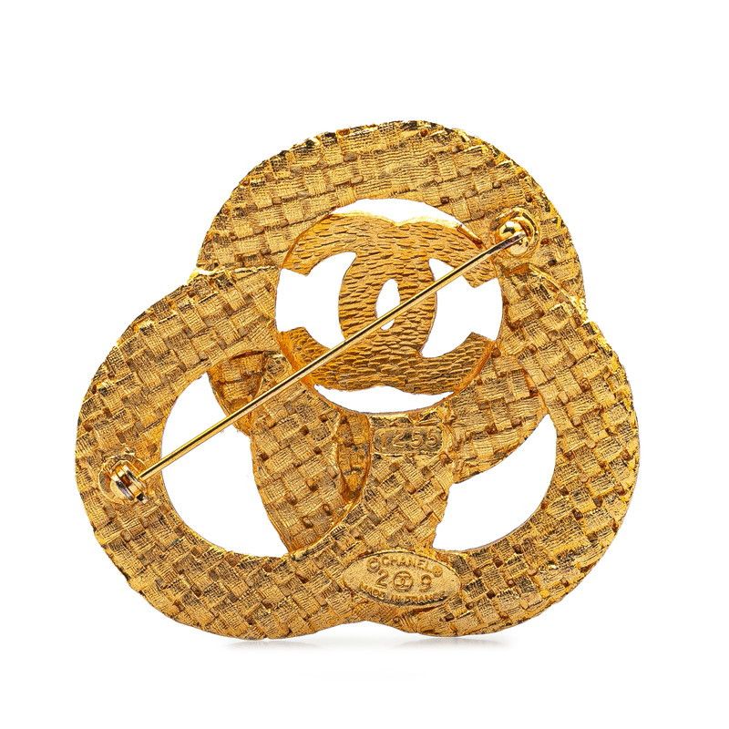 Chanel Chanel Chanel Coco Mark Braided Brooch Metal Brooch Size ONE SIZE - 2 Thumbnail