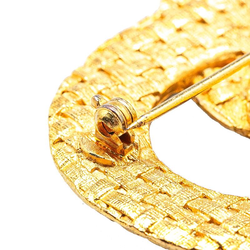 Chanel Chanel Chanel Coco Mark Braided Brooch Metal Brooch Size ONE SIZE - 3 Thumbnail