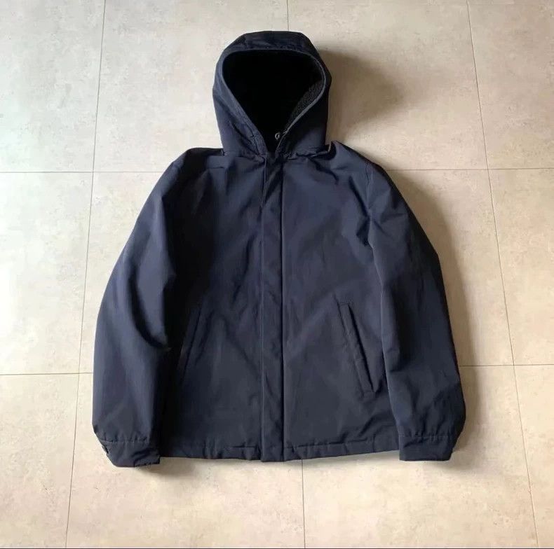 Prada prada black nylon fleece jacket with hood Size US L / EU 52-54 / 3 - 9 Thumbnail