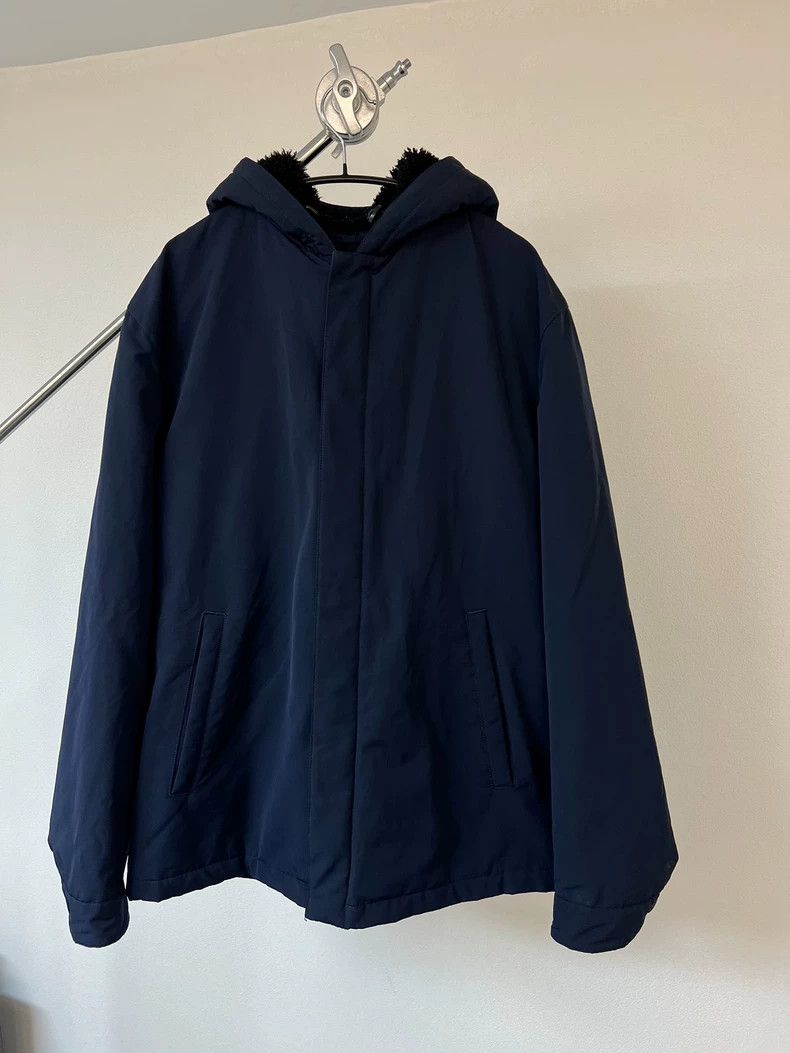 Prada prada black nylon fleece jacket with hood Size US L / EU 52-54 / 3 - 2 Thumbnail