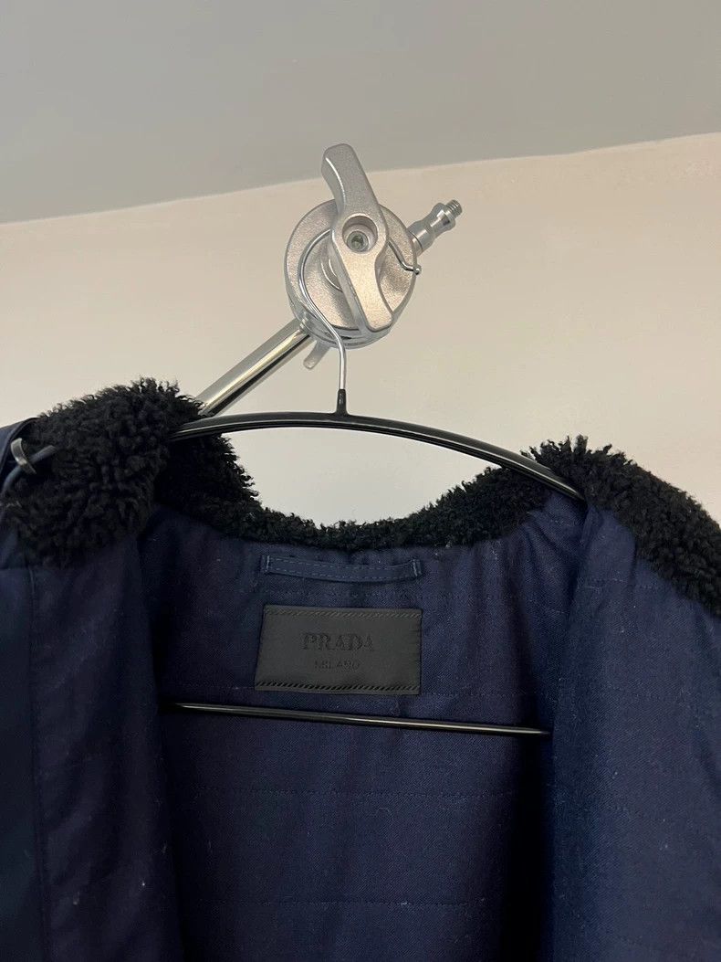 Prada prada black nylon fleece jacket with hood Size US L / EU 52-54 / 3 - 6 Thumbnail