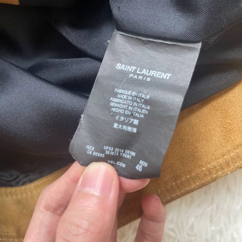 Saint Laurent Paris saint laurent suede jacket classic style Size US L / EU 52-54 / 3 - 3 Thumbnail
