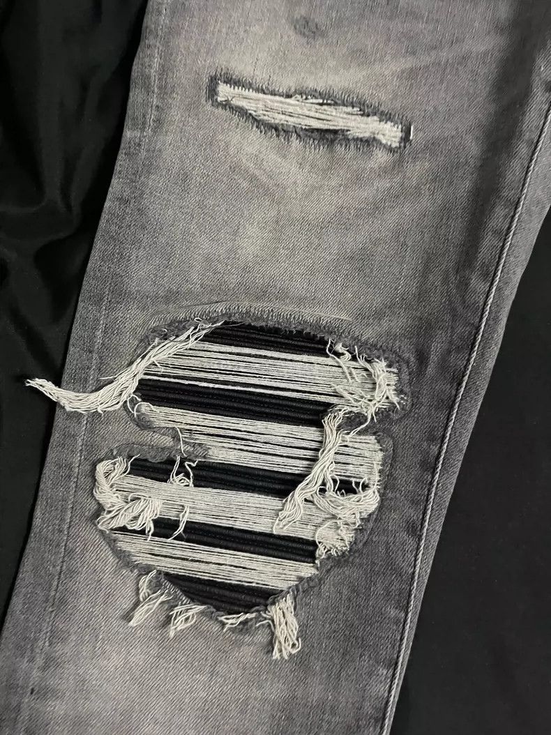 Amiri amiri gray distressed MX1 jeans Size US 28 / EU 44 - 2 Thumbnail