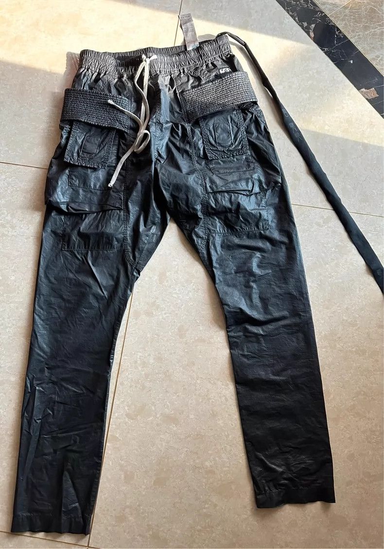 Rick Owens Drkshdw rick owens drkshdw waxed double ring pants Size US 34 / EU 50 - 2 Thumbnail