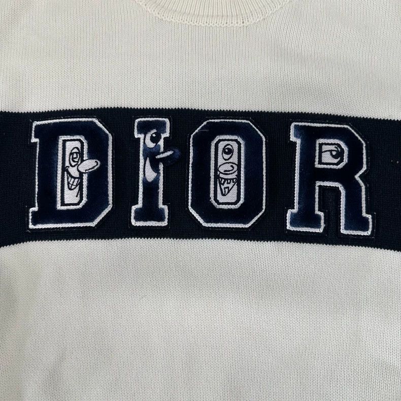 Dior dior black and white logo knit sweater Size US L / EU 52-54 / 3 - 4 Thumbnail
