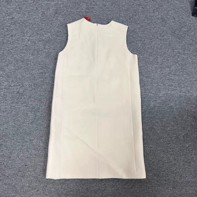 Dior dior classic sleeveless dress with embroidery Size US 36 / EU 52 - 2 Thumbnail