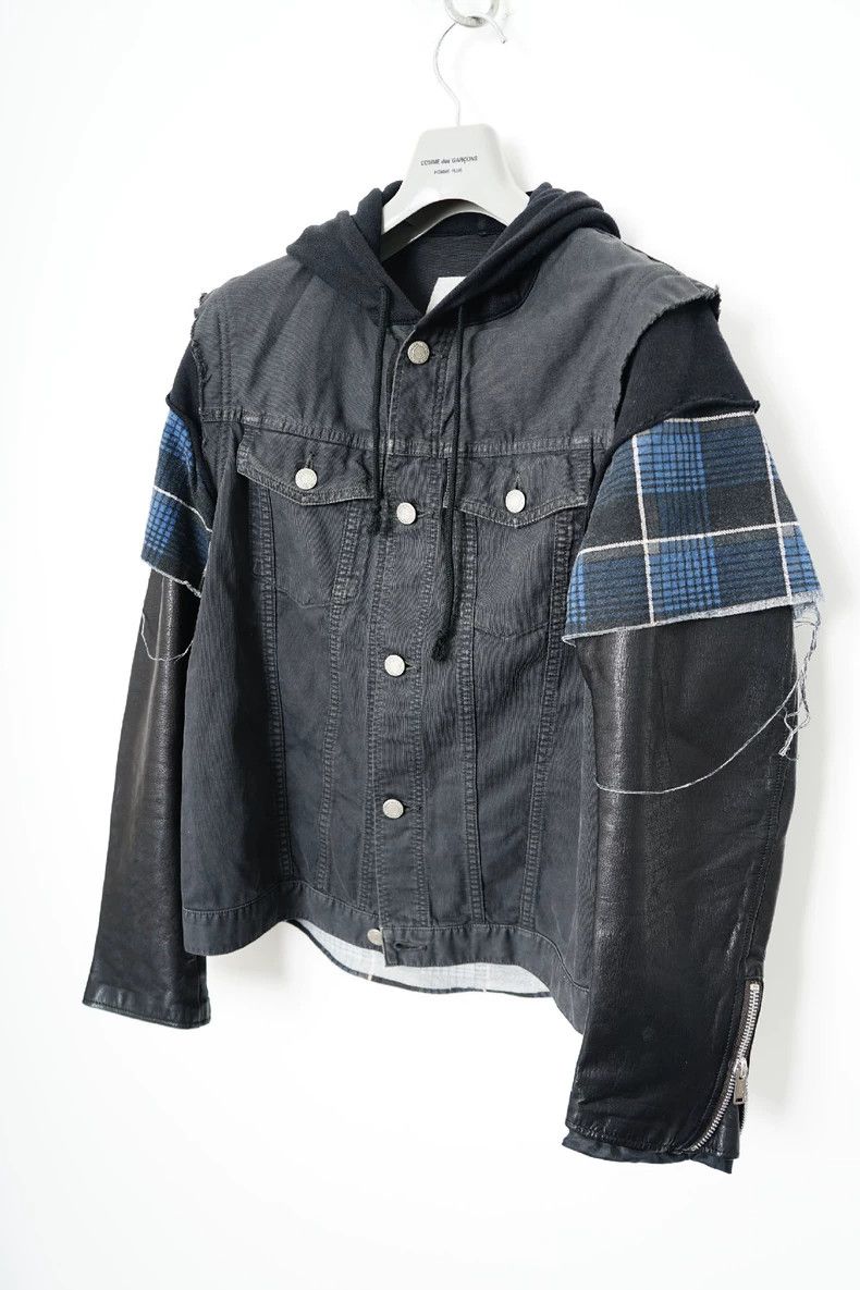 Undercover denim jacket with leather sleeves Size US M / EU 48-50 / 2 - 3 Thumbnail