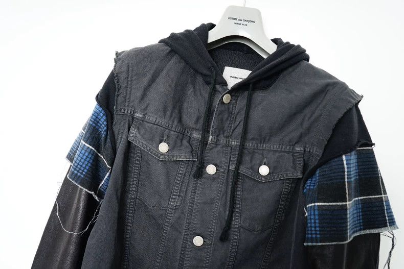 Undercover denim jacket with leather sleeves Size US M / EU 48-50 / 2 - 5 Thumbnail