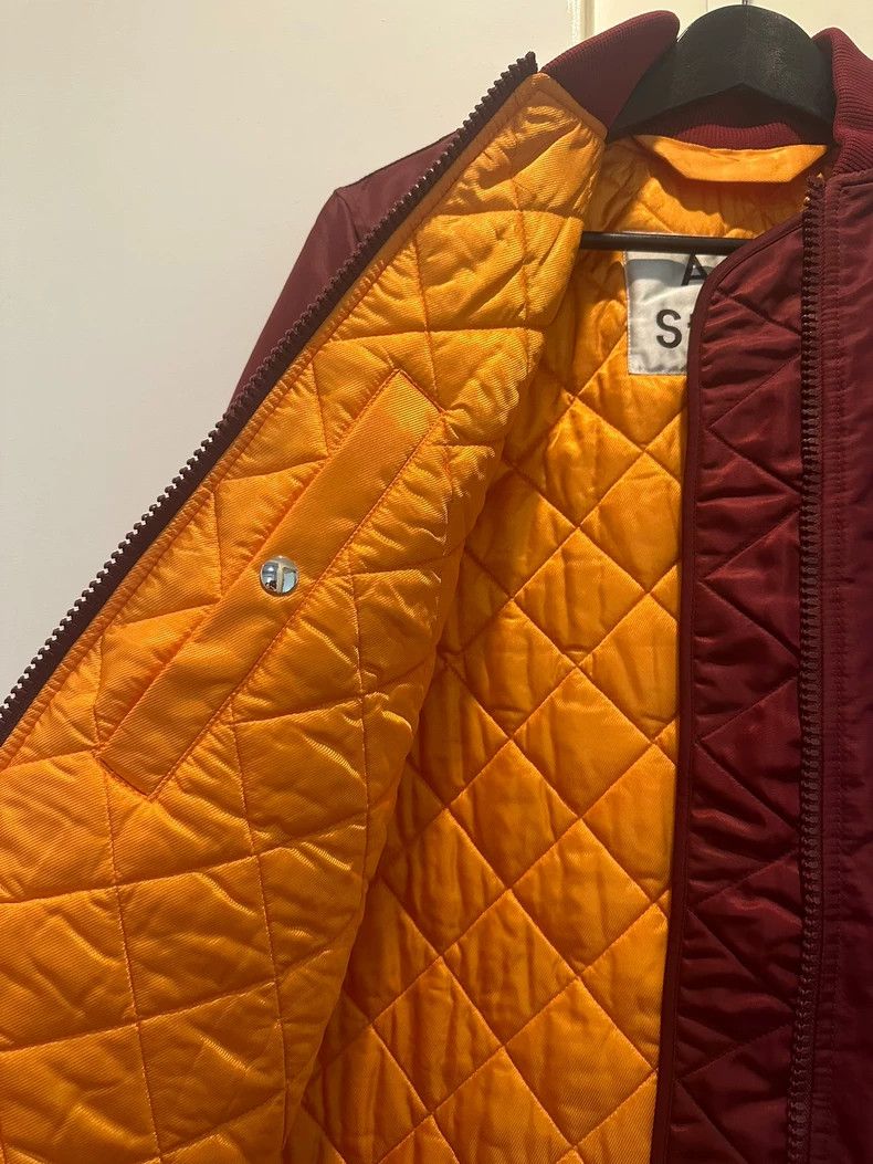 Acne Studios red baseball cotton jacket by Acne Studios Size US S / EU 44-46 / 1 - 4 Thumbnail