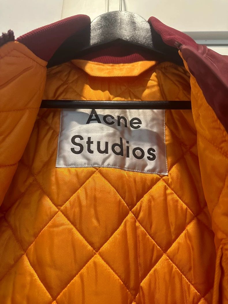 Acne Studios red baseball cotton jacket by Acne Studios Size US S / EU 44-46 / 1 - 5 Thumbnail
