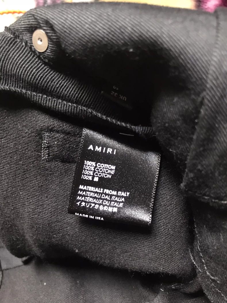 Amiri amiri black artistic distressed denim jeans Size US 32 / EU 48 - 8 Thumbnail