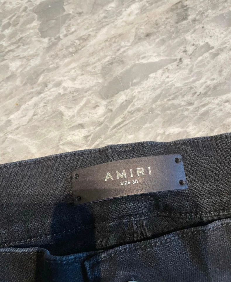 Amiri vintage amiri black pink patchwork jeans Size US 30 / EU 46 - 2 Thumbnail