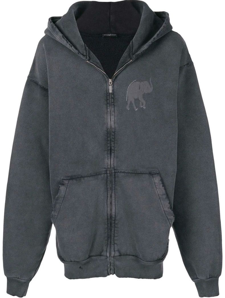 Balenciaga oversized distressed Balenciaga hoodie sweatshirt Size US M / EU 48-50 / 2 - 2 Thumbnail
