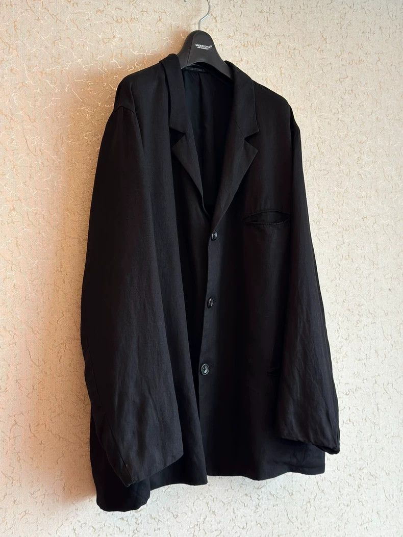 Yohji Yamamoto yohji yamamoto linen oversized jacket Size US M / EU 48-50 / 2 - 2 Thumbnail