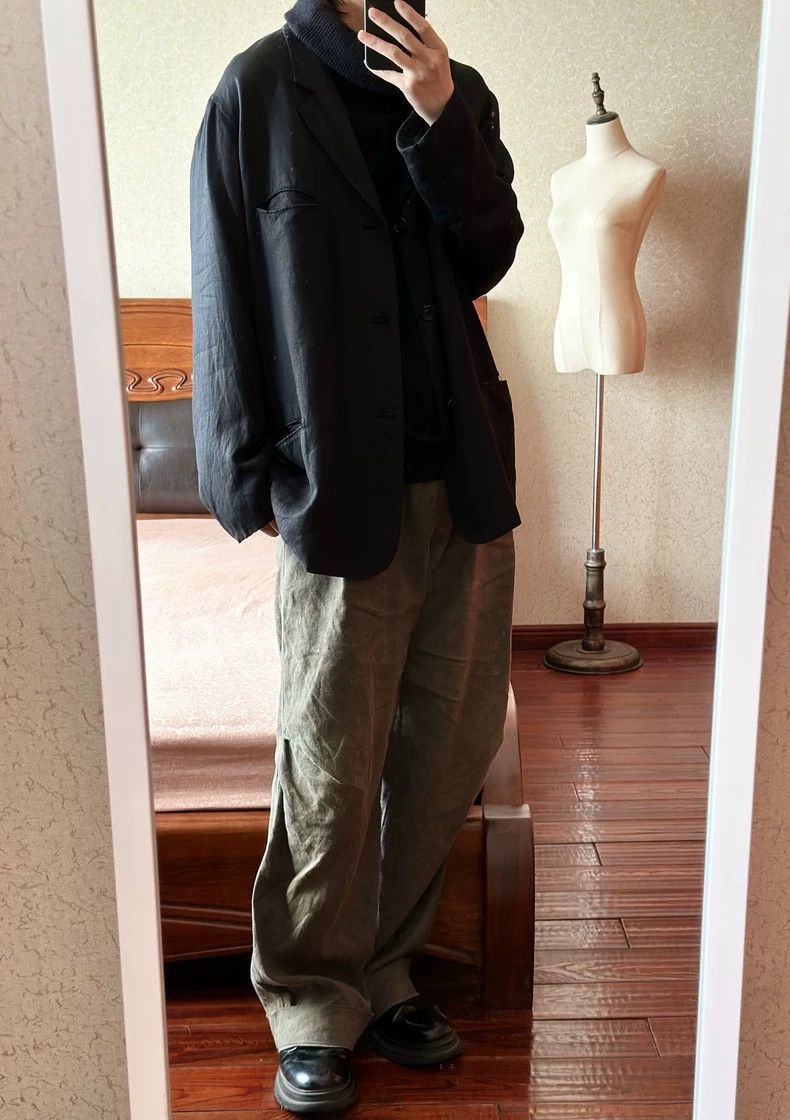 Yohji Yamamoto yohji yamamoto linen oversized jacket Size US M / EU 48-50 / 2 - 8 Thumbnail