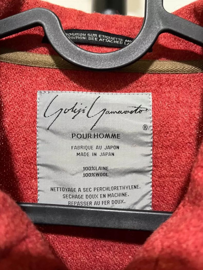Yohji Yamamoto red oversized wool jacket by yohji yamamoto Size US XL / EU 56 / 4 - 2 Thumbnail