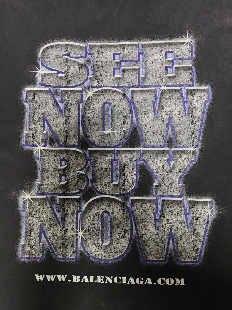 Balenciaga Balenciaga Black Distressed Short Sleeve Tee Size US S / EU 44-46 / 1 - 4 Thumbnail