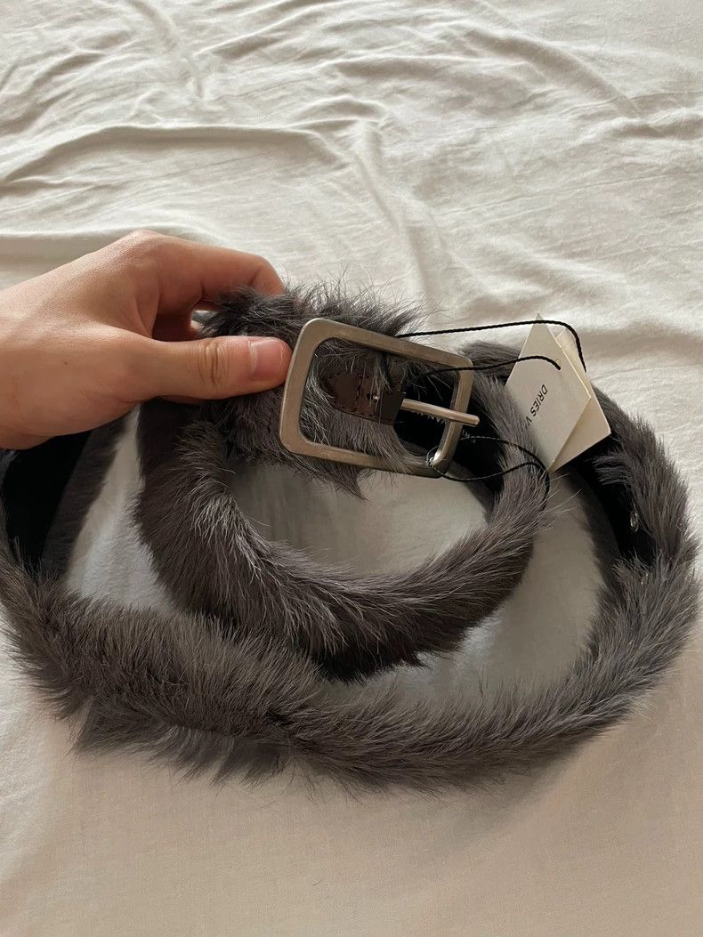 Dries Van Noten dries van noten gray fur belt Size ONE SIZE - 4 Thumbnail