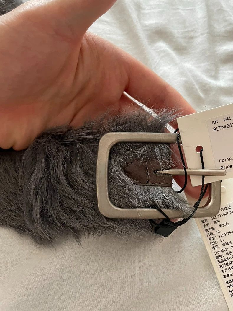 Dries Van Noten dries van noten gray fur belt Size ONE SIZE - 2 Thumbnail