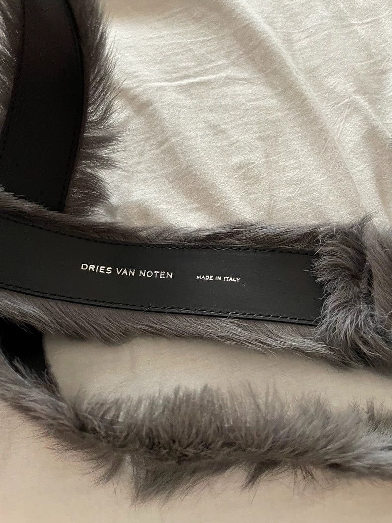 Dries Van Noten dries van noten gray fur belt Size ONE SIZE - 6 Thumbnail