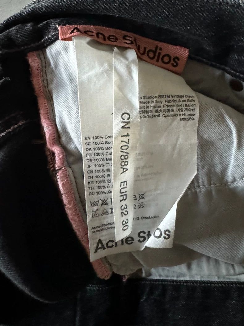 Acne Studios acne studio black denim pants size 32/30 Size US 32 / EU 48 - 4 Thumbnail