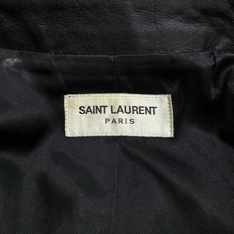 Saint Laurent Paris black leather jacket by saint laurent Size US L / EU 52-54 / 3 - 4 Thumbnail