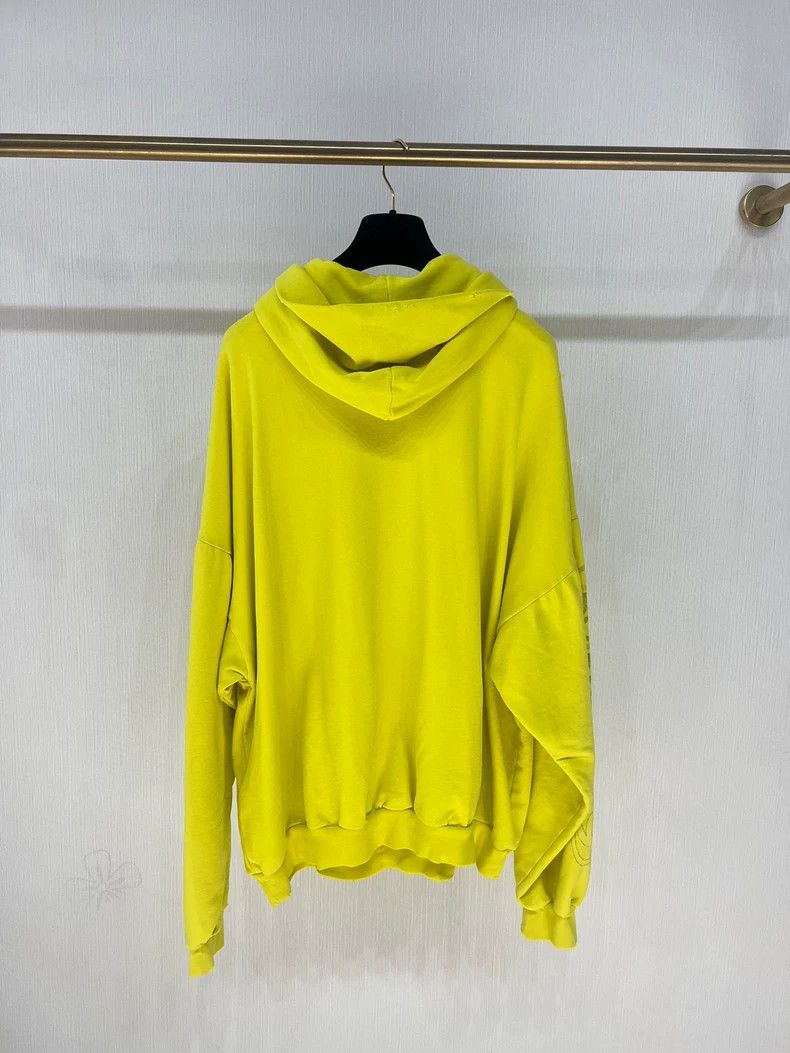 Balenciaga balenciaga new logo yellow sweatshirt hoodie Size US L / EU 52-54 / 3 - 6 Thumbnail