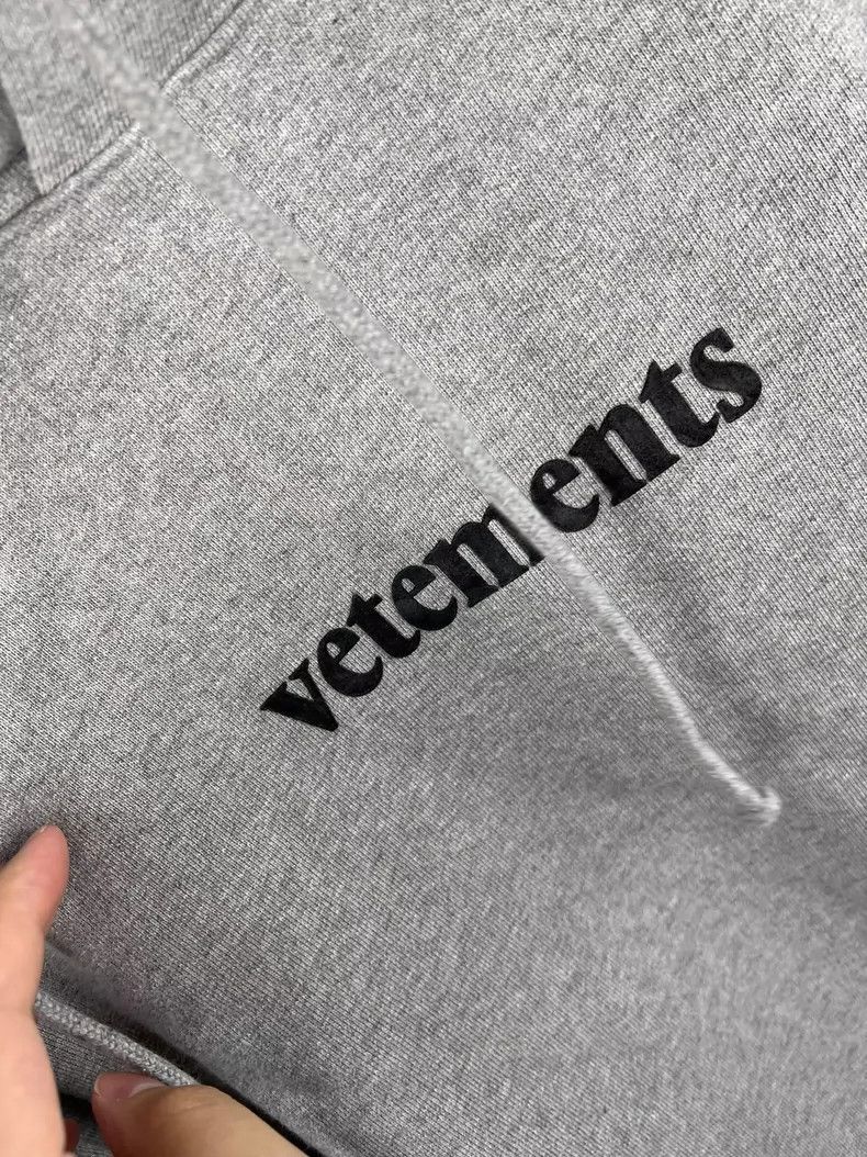 Vetements vetements classic gray hoodie with logo Size US M / EU 48-50 / 2 - 2 Thumbnail