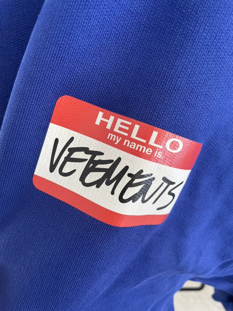 Vetements vetements blue hooded sweatshirt autumn 2022 Size US M / EU 48-50 / 2 - 3 Thumbnail