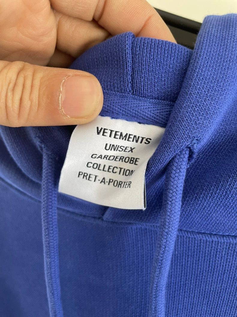 Vetements vetements blue hooded sweatshirt autumn 2022 Size US M / EU 48-50 / 2 - 6 Thumbnail