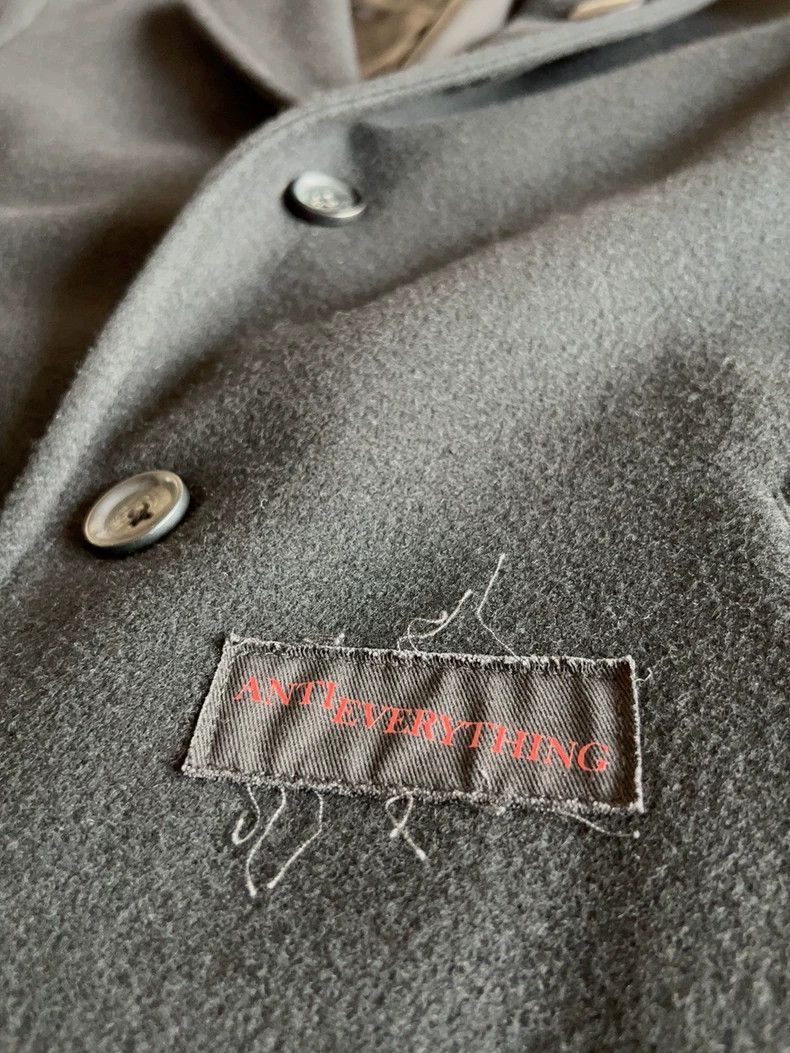 Undercover supreme undercover wool overcoat in gray | Grailed