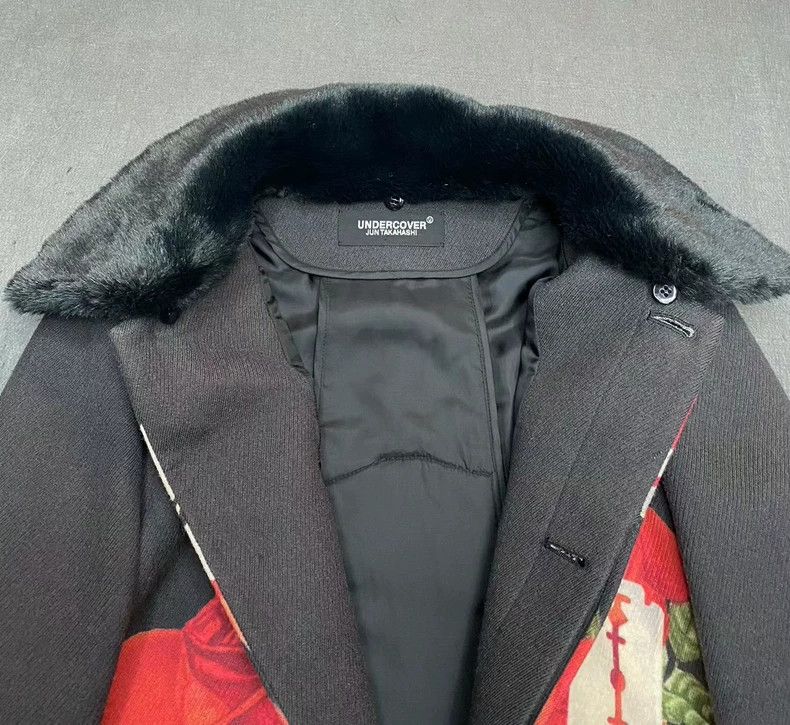 Undercover Undercover UC Coat with Rose Print Design Size US L / EU 52-54 / 3 - 3 Thumbnail