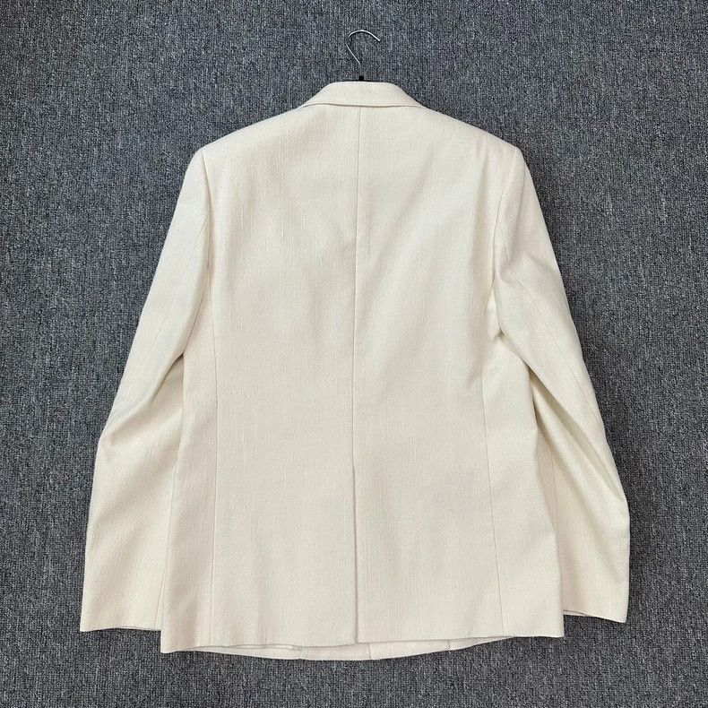 Saint Laurent Paris saint laurent woven blazer with floral brooch Size US M / EU 48-50 / 2 - 3 Thumbnail