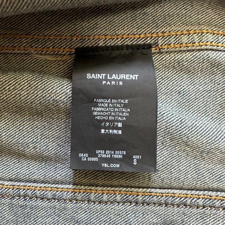 Saint Laurent Paris saint laurent blue studded denim jacket Size US S / EU 44-46 / 1 - 6 Thumbnail