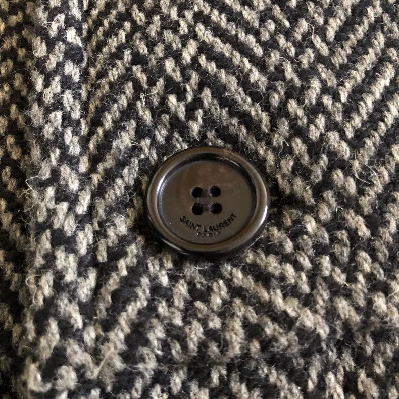 Saint Laurent Paris saint laurent houndstooth wool coat Size US L / EU 52-54 / 3 - 2 Thumbnail