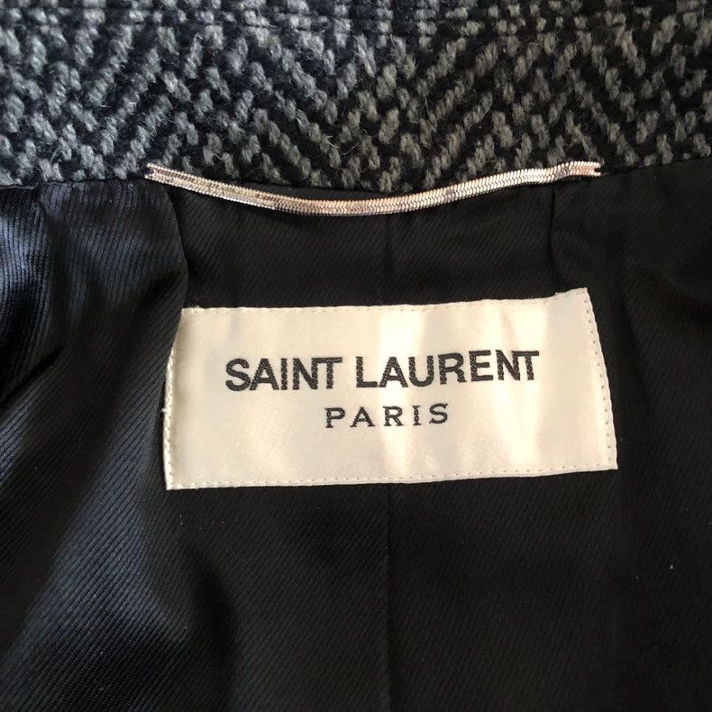Saint Laurent Paris saint laurent houndstooth wool coat Size US L / EU 52-54 / 3 - 5 Thumbnail