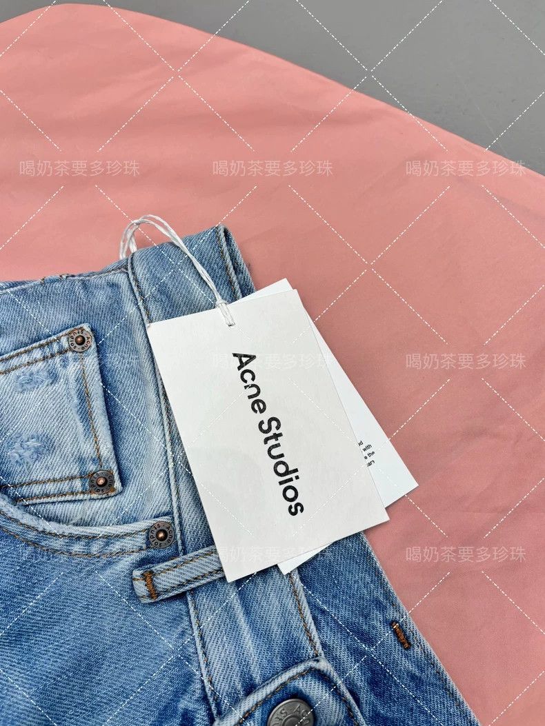 Acne Studios light blue vintage wide-leg jeans Size US 27 - 3 Thumbnail
