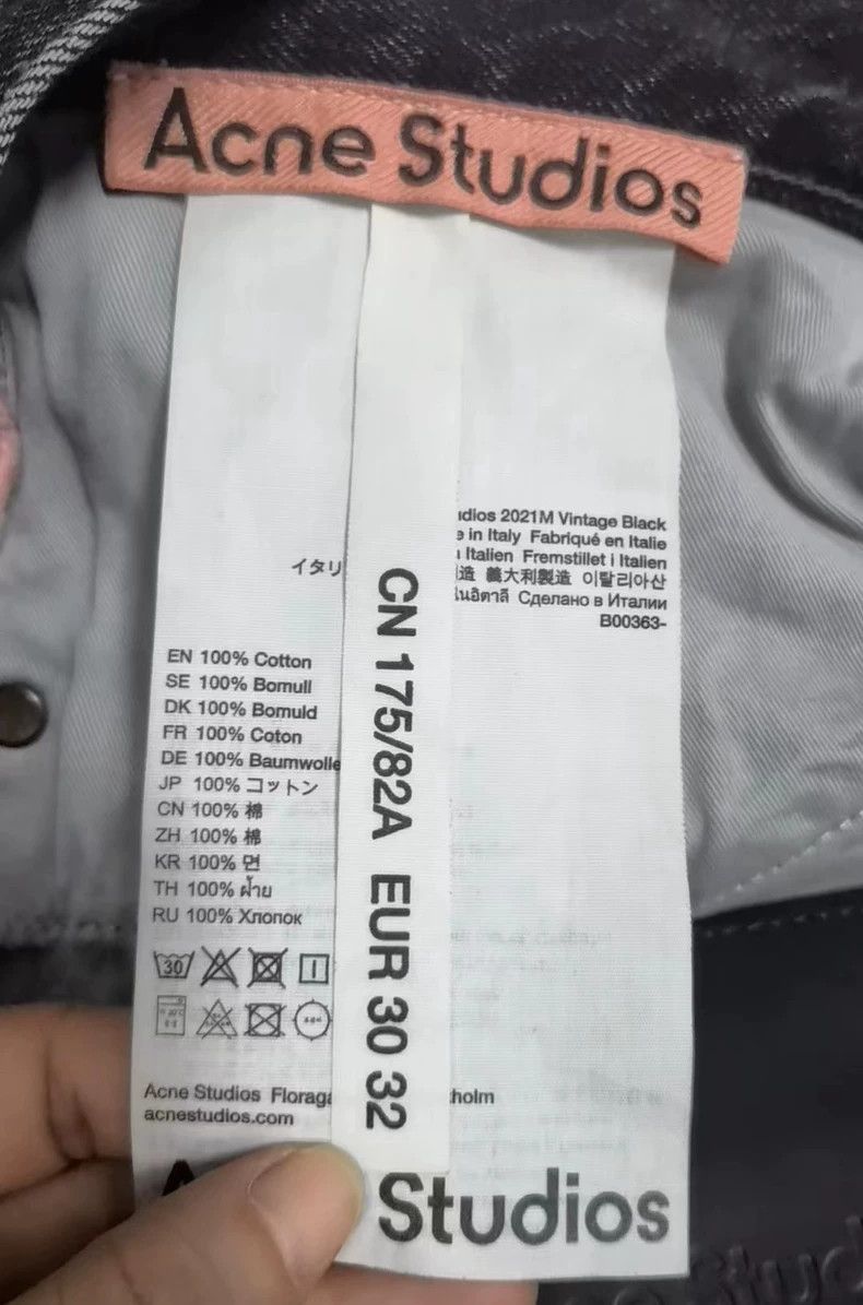 Acne Studios acne studios black wash jeans 2021 model Size US 30 / EU 46 - 4 Thumbnail