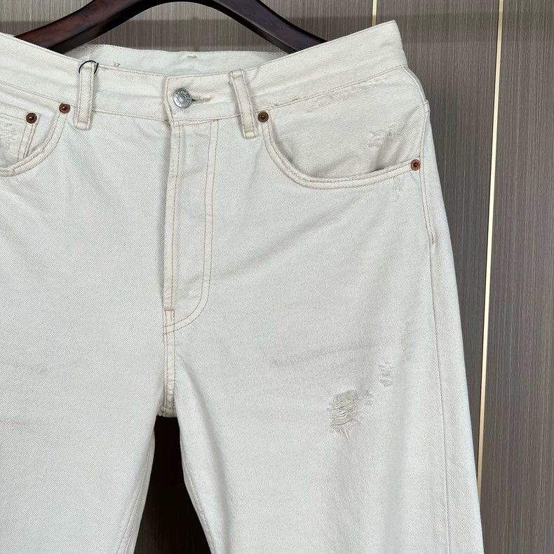 Acne Studios acne studios ripped white denim pants Size US 31 - 3 Thumbnail