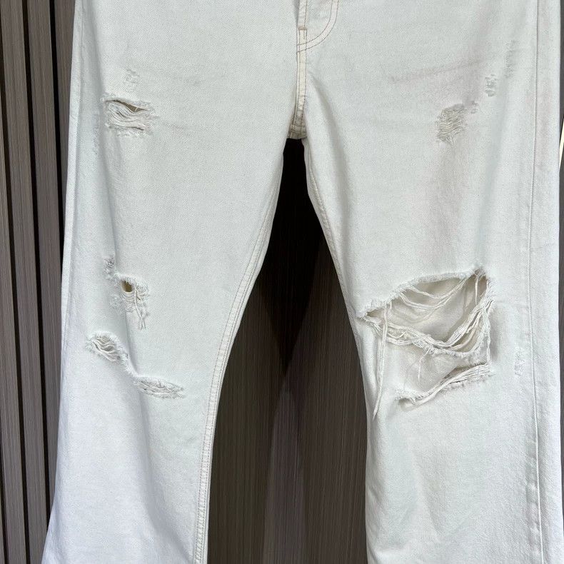 Acne Studios acne studios ripped white denim pants Size US 31 - 4 Thumbnail