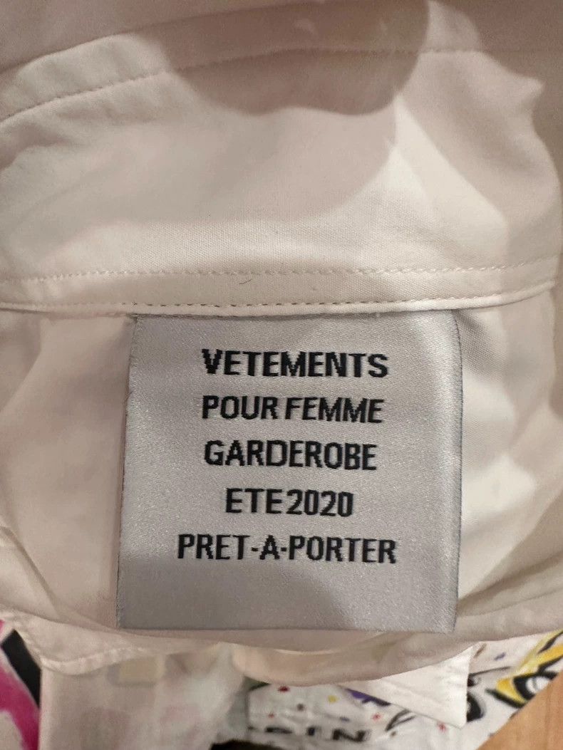 Vetements vetements white graffiti shirt for casual wear Size US M / EU 48-50 / 2 - 7 Thumbnail