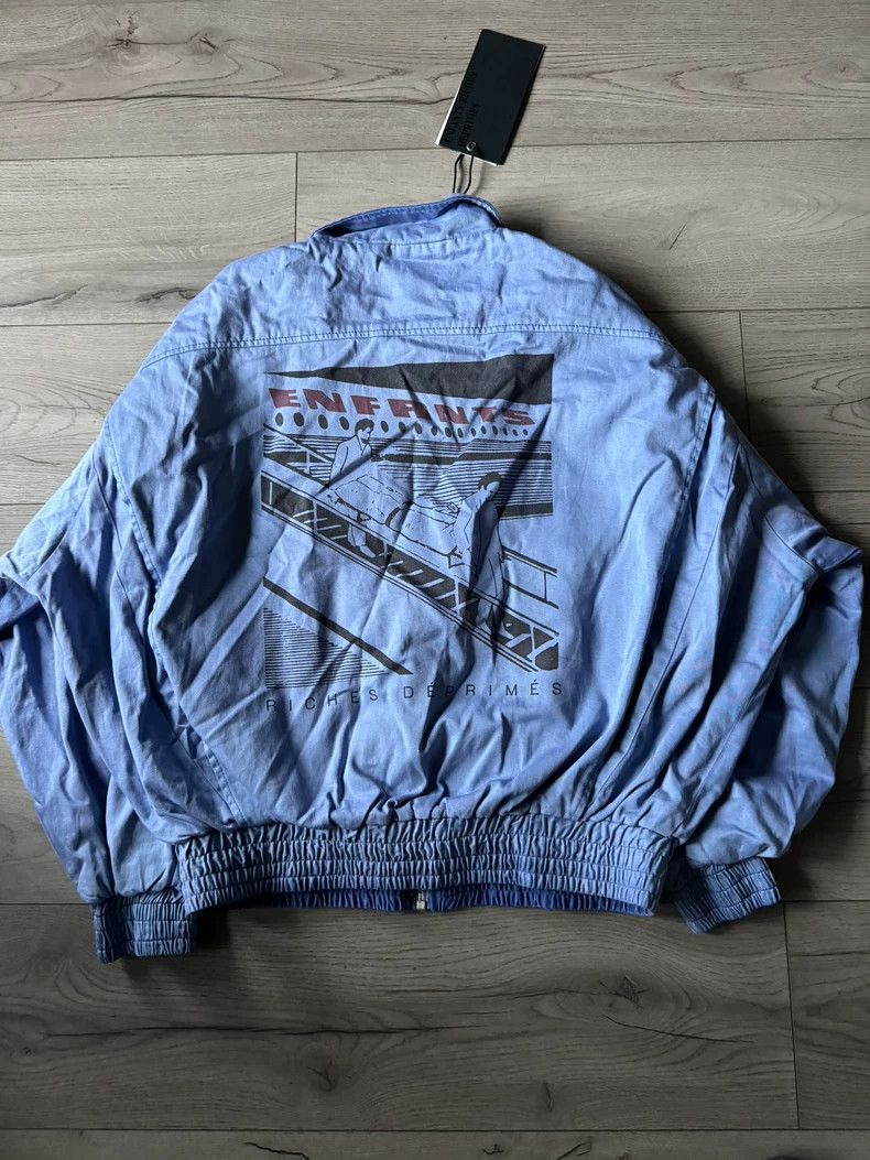 Enfants Riches Deprimes lavender bomber jacket with airplane design Size US L / EU 52-54 / 3 - 3 Thumbnail