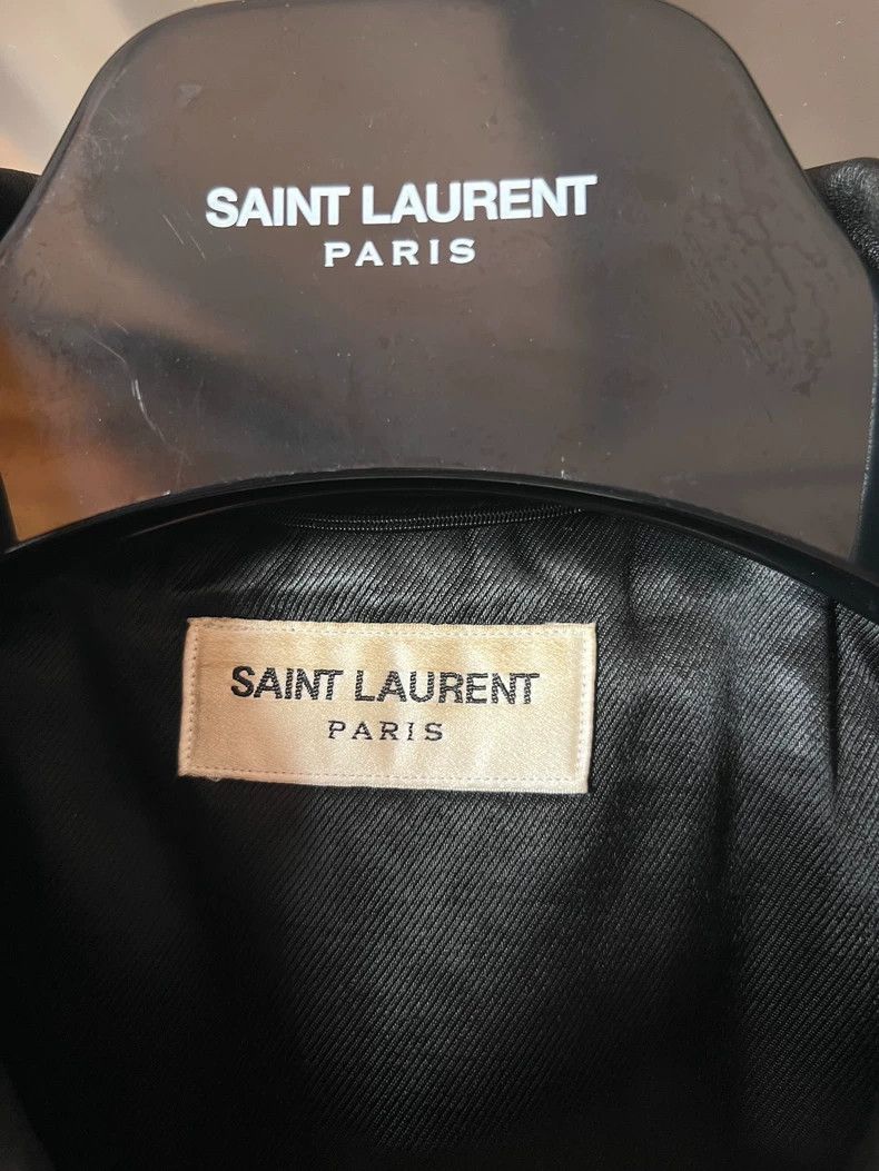 Saint Laurent Paris saint laurent black leather biker jacket Size US L / EU 52-54 / 3 - 3 Thumbnail