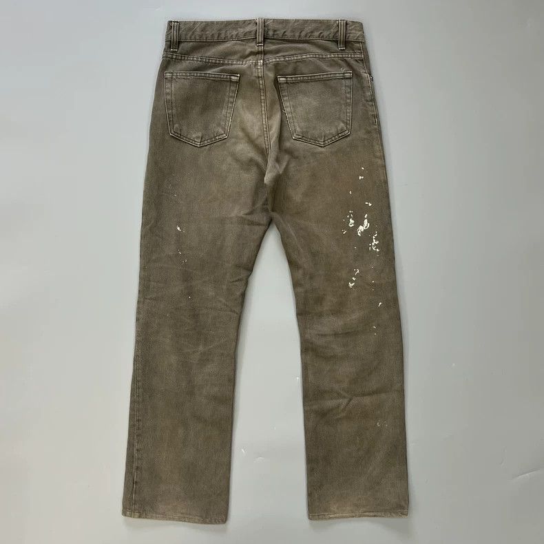 Helmut Lang helmut lang 90s washed brown gray paint splatter pants Size US 30 / EU 46 - 2 Thumbnail