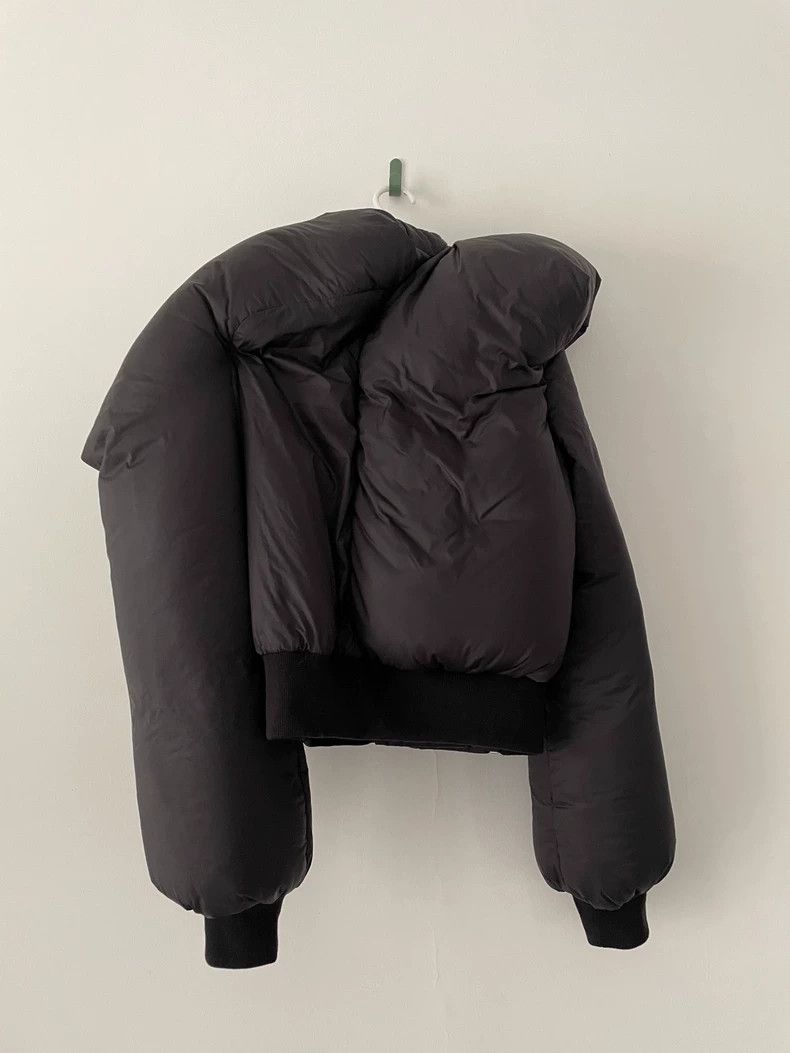 Rick Owens rick owens black asymmetric puffer jacket Size US L / EU 52-54 / 3 - 2 Thumbnail