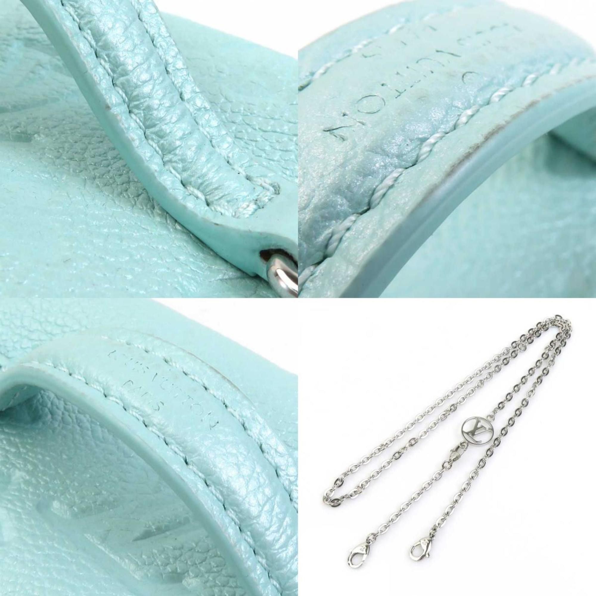 Louis Vuitton Louis Vuitton Handbag Shoulder Bag Monogram Empreinte Micro Vanity Light Blue Silver Women's M82193 e60554a Size ONE SIZE - 4 Thumbnail