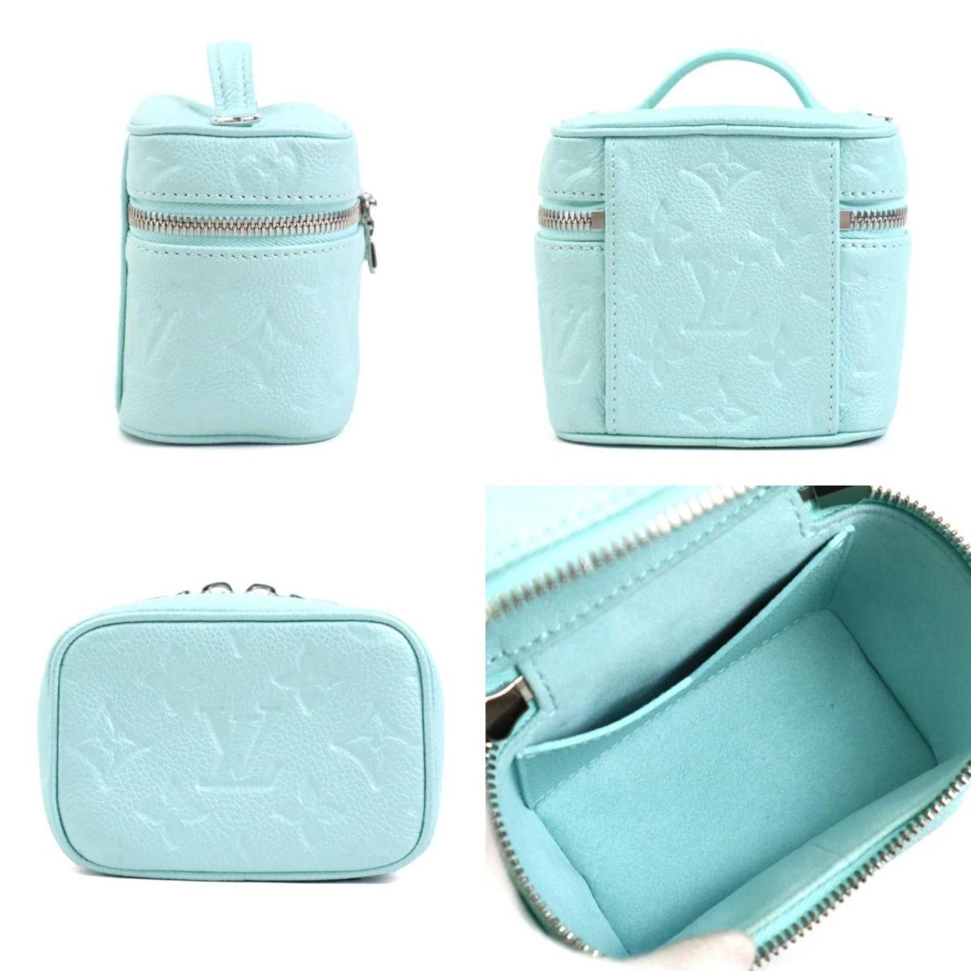Louis Vuitton Louis Vuitton Handbag Shoulder Bag Monogram Empreinte Micro Vanity Light Blue Silver Women's M82193 e60554a Size ONE SIZE - 2 Thumbnail