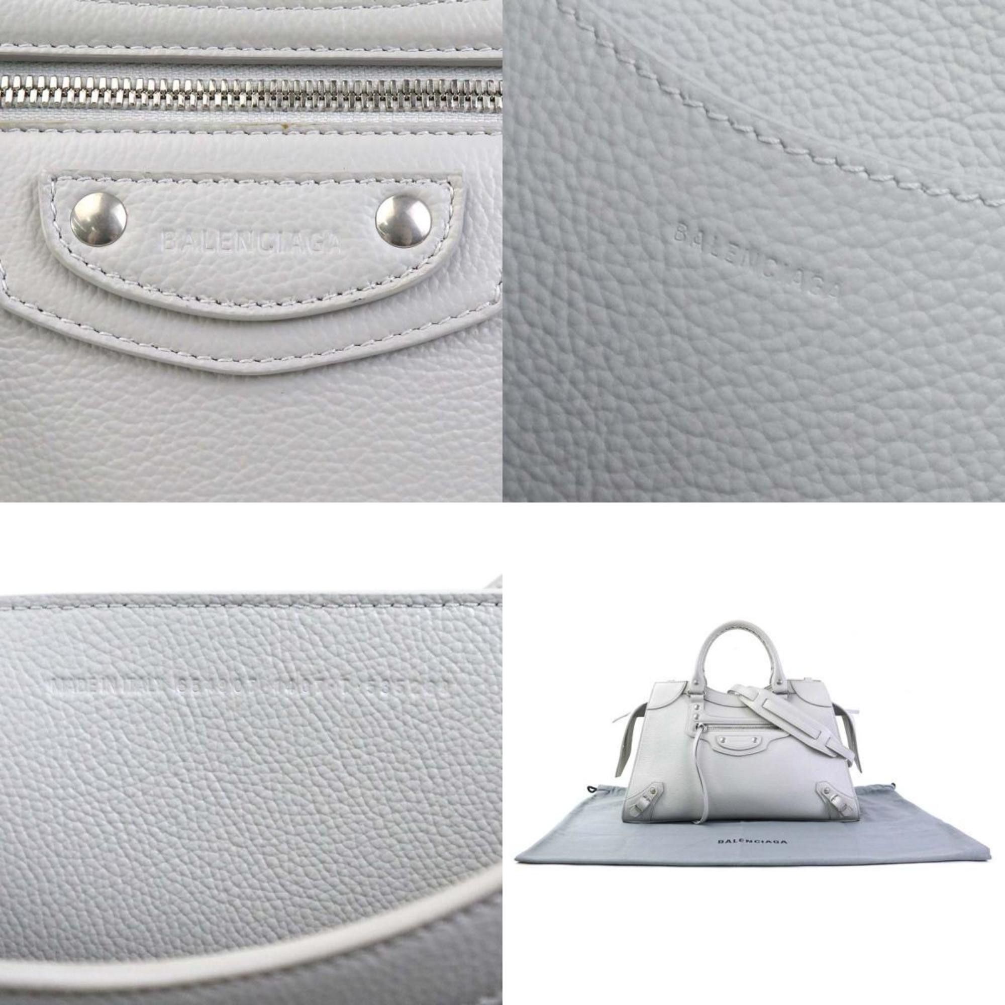 Balenciaga BALENCIAGA Handbag Shoulder Bag Neo Classic Leather Light Gray Silver Women's e60573f Size ONE SIZE - 5 Thumbnail
