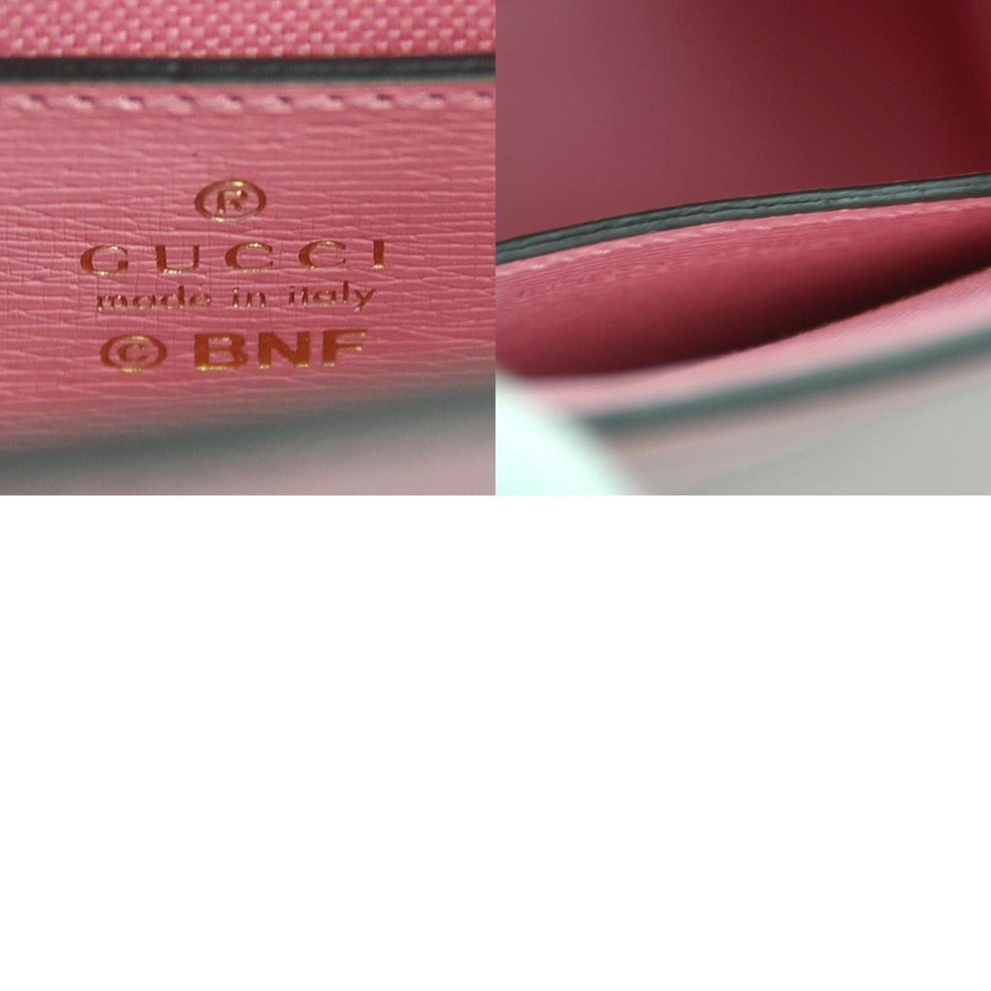 Gucci GUCCI Handbag Shoulder Bag Bananya Collaboration Leather Pink Women's 671623 r10639a Size ONE SIZE - 5 Thumbnail